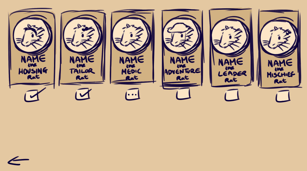 Character Selection from The Rattic