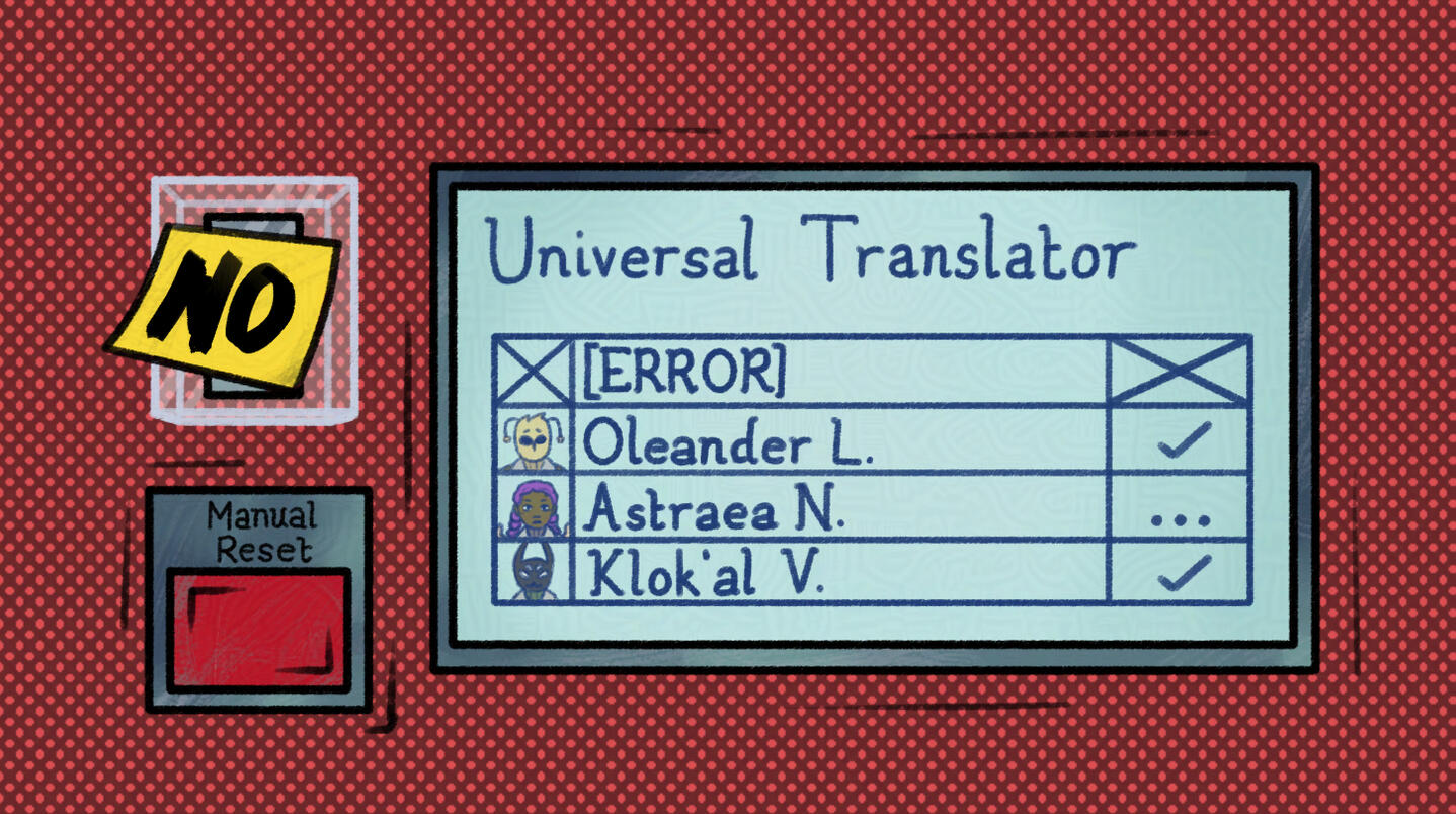 Translation task from Our Captain Is Dead!